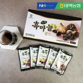 The Good Food 태백농협 흑마늘 골드 80ml x 60포 Taebaek Agricultural Cooperative Black Garlic Gold 80ml x 60 packs