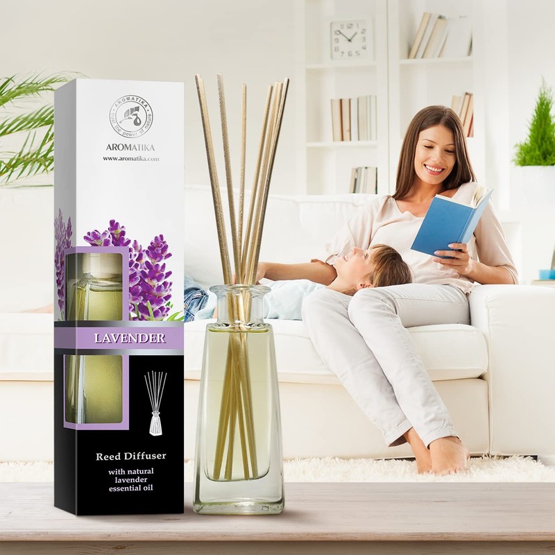 Reed Diffuser with Natural Essential Oil Lavender - 3 x
