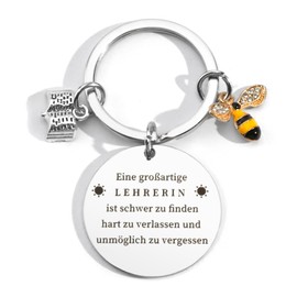 Leaving Gift Teacher, Teacher Gift, Cool Gifts for Teacher, Gift for Teacher, Leaving Gift, Gifts for Teacher, Keyring Gifts for Teacher, Keyring Teacher, silver