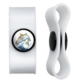 Snook Fishing 3 Headphone Earbud Cord Wrap - Charging Cable Manager - Wire Organizer Set of 2 - White