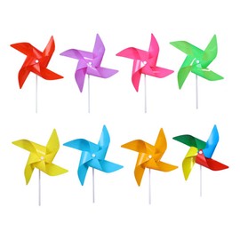LIFKOME Windmill Gardening Sprinkle Bear Cool Garden Garden Party Decoration Lawn Flower Viewing Waterproof Colorful Plastic Color Random 100pcs