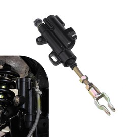 Anyhut 1 PC Rear Brake Master Cylinder, Foot Hydraulic Brake Master Cylinder, Universal Fit for 50cc 70cc 90cc 110cc 125cc ATV Pit Trail Dirt Quad Bike Dune Buggy (Black)