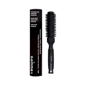 Gamma+ Professionelle Thermo-Haarbürste aus Turmalin-Keramik, rutschfester Griff, leicht, Durchmesser (33 mm)