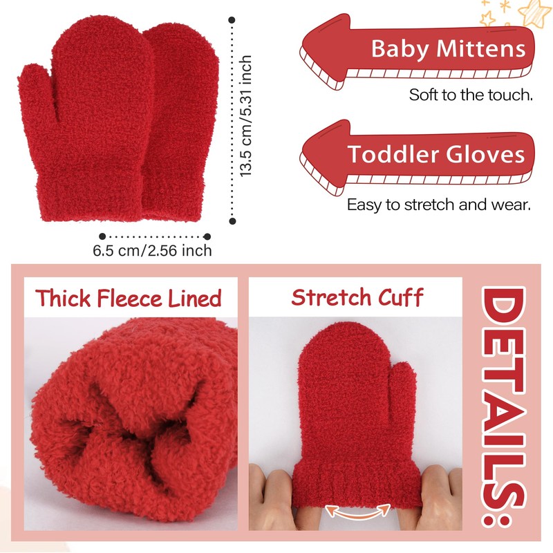 Toddler Kids Winter Hats Mittens Gloves Scarf Warm Ear Flaps