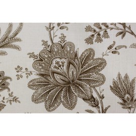 Mill Creek Vintage Inspired Jacobean Brown & Creme Fabric by the yard