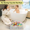 Goowin Triangle Corner Bath Toy Organizer, Quick Access Storage Holder