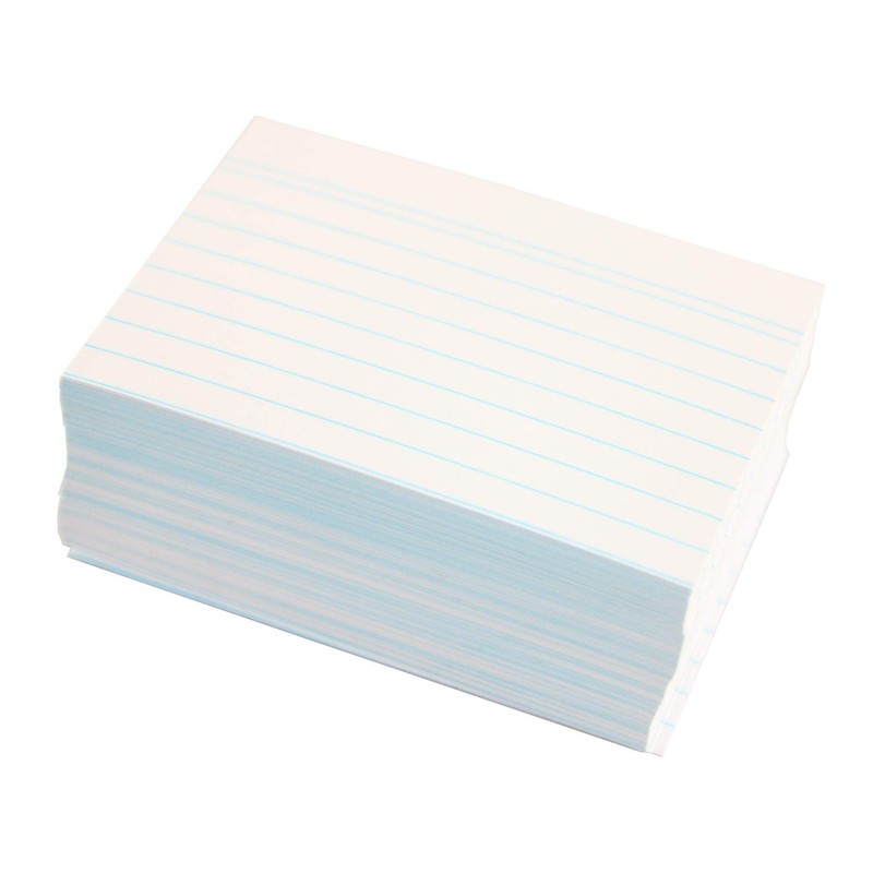 Landre 100420216 Index Cards Ruled on, A8, Pack of 200,