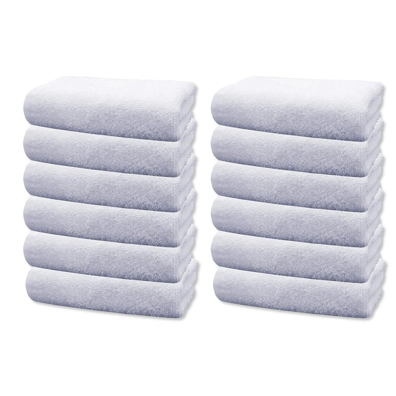 A & B TRADERS Pack of 12 Face Cloths Washcloths