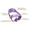 Cressi Scuba Diving Frameless Mask - Lilac