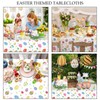 ZNDFTW Easter Table Cloth, 137x274cm Easter Tablecloths, Raster Table, Easter