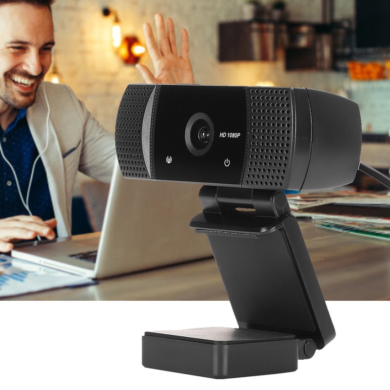 Webcam USB Computer HD BuiltIn Mike Desktop Video Call Conference