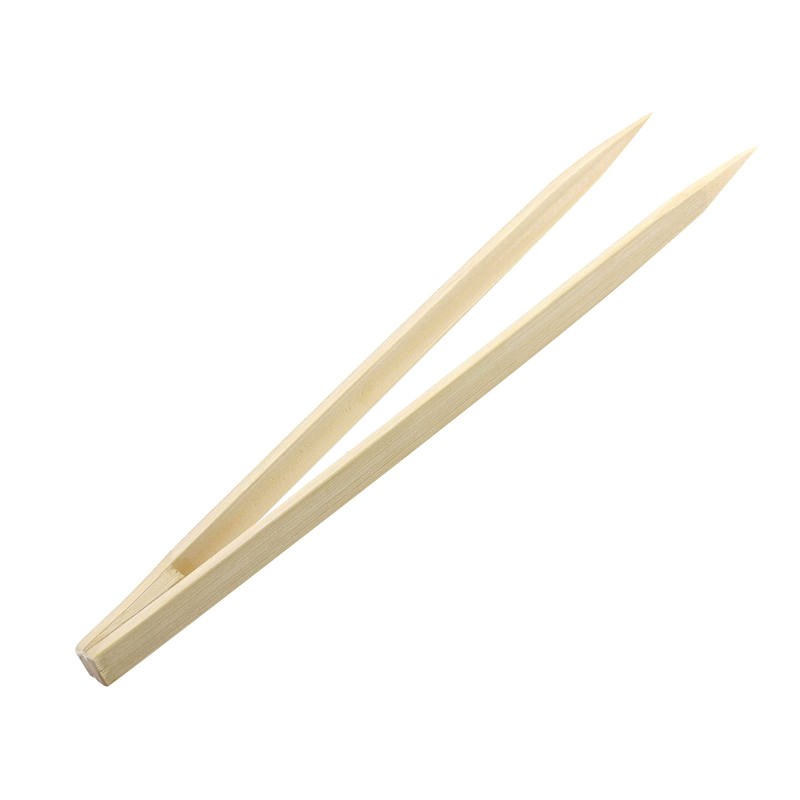 2 PCS Bamboo Tweezer, Chinflly 10 Inch Anti Static Forceps