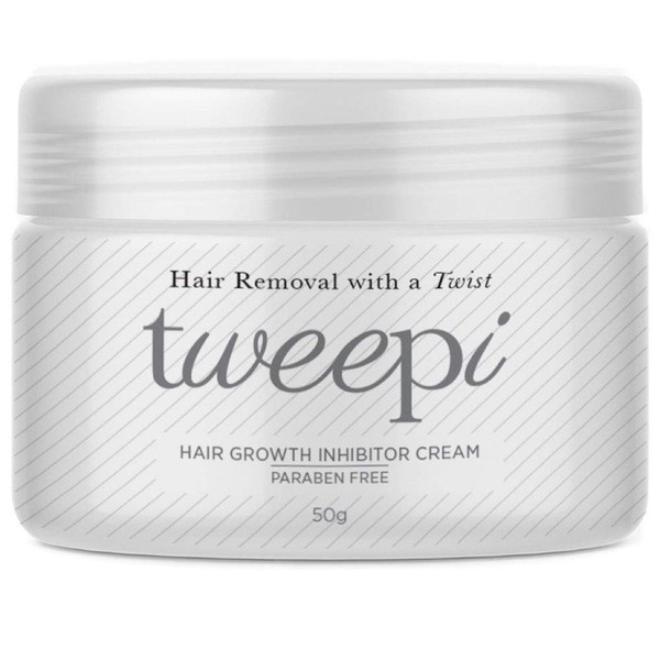 Tweepi Permanent Hair Removal Cream - Hair Growth Inhibitor for Men & Women - Permanent Body & Face Hair Removal - Modern Day Ant Egg Cream Alternative - Made in The UK - 50gm