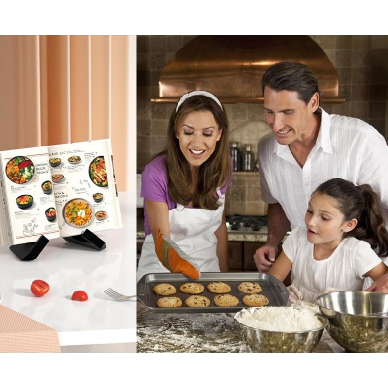 Cookbook Stand for Kitchen, Recipe Book Holder for Kitchen Counter,