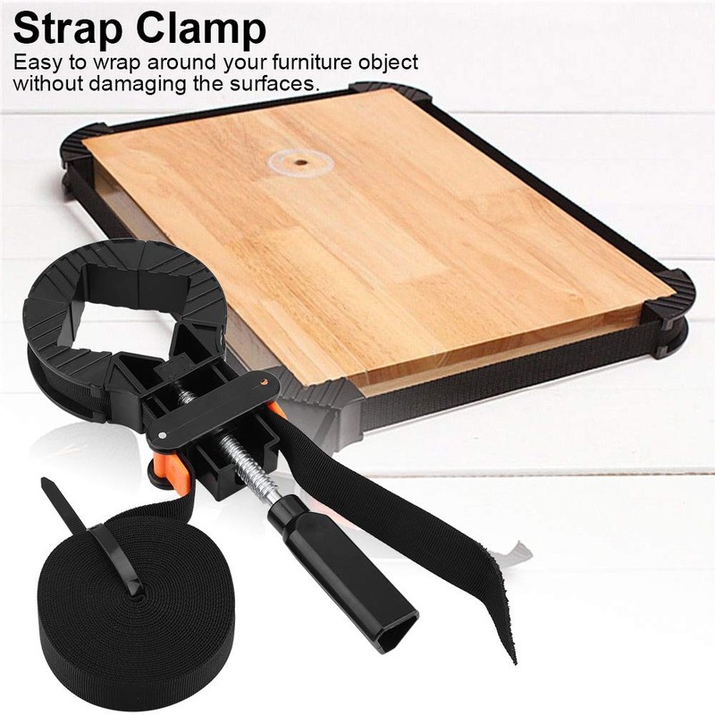 Tiiyee Strap Clamp, 6M Adjustable Corner Clamp Band Strap 4