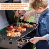 Grillmatten Set, Antihaft Grillgitter in Schwarz, 40 × 30 cm