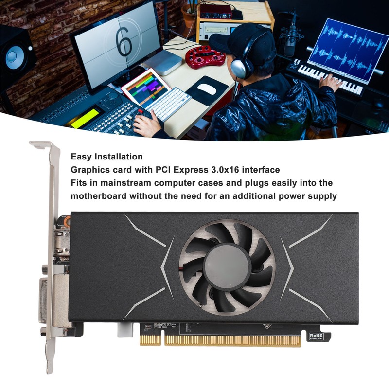 1050TI 4GB Graphics Card Professional GDDR5 128bit HD Multimedia Interface