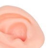 1 Pair Piercing Practice Ear Model Novice Soft Silicone Flexible