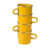 GRÄWE Stacking Cup Enamelled 8 cm Yellow 300 ml Capacity