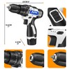 2-in-1 Cordless Drill Set 12V, Power Electric Spin Scrubber Cleaning