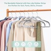 NCXTKJ Heavy Duty Suit Hangers 30 Pack, Non-Slip, 0.2'' Slim,