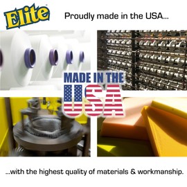 Elite Silver Scrubber Sponge, 6 Pack, Non Scratch, Sponges for Kitchen and Household Use, Made in USA (Regular)