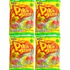 Set of 4 6oz Bags of Pika Slice Watermelon and Chili Lollipops! Approx 44 Total Pieces! 24 Total Ounces!