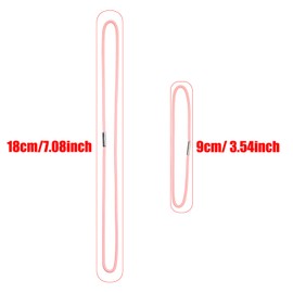 Mini Skater Travel Notebook Thick Elastic Bands Planner Refills Insert Connection Replacement Straps for Travel Journals Accessories, Two Sizes, 20Pcs (A5 & Passport Size) (Pink)