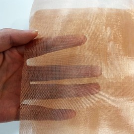 40 Mesh Pure Copper Wire 99.9%-Copper Wire Mesh Screen for Window Screen,Filter Mesh, Air Vent, DIY Projects, Cage, Garden, Roof Project (13"x39.4"(Copper 40Mesh))