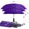 MRTLLOA 49/54/62 Inch Large Folding Golf Umbrella, Oversize Double Canopy