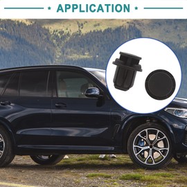 ACROPIX Black 14mm Hole Dia Car Door Trim Fender Plastic Rivets Fastener Clip - Pack of 20