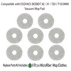 8 Pack Mop Pad Replacement Parts for ECOVACS Deebot T20