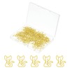 PATIKIL 50pcs Paper Clip, Cat Shape Paper Clip Small Cute