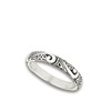 Swirl Scroll Wedding Thumb Ring .925 Sterling Silver Stackable Band