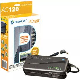 Prudent Way 120W 12-24V Universal Laptop Adapter W/ 15 Tips