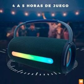 Maíz Bocina Radio Fm Luz Led Recargable Usb Bluetooth Portatil