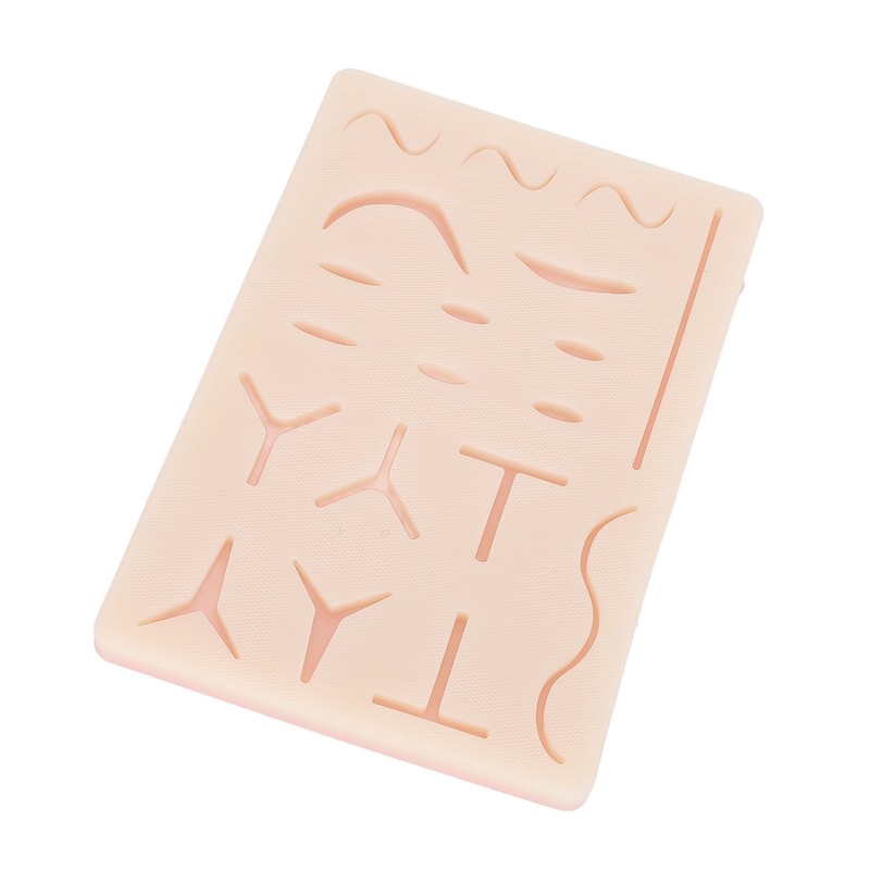 Suture Practice Pad Reusable Silicone Sature Training Skin Pad with