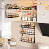 X-cosrack 5-Tier Small Wall-Mounted Spice Rack Organizer, Height-Adjustable, Space-Saving Compact