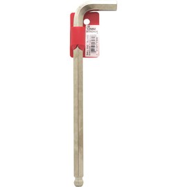 BONDHUS JB12MM No.17080 Hex Ball Point, L-Wrench, Extra Long, 0.5 inches (12 mm), Short Hand: 2.3 inches (58 mm), Long Handle: 9.1 inches (232 mm), Plated