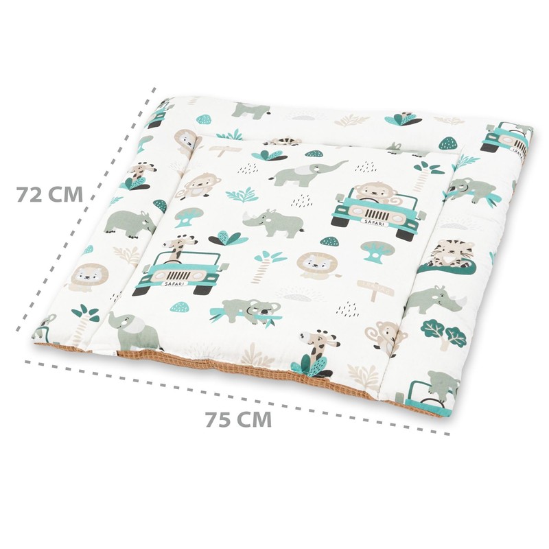 Changing Mat for Babies, 72 x 75 cm, Soft Cotton,