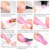 Poly Extension Gel Nail Kit, Clear White Pink Builder Nail