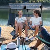 Double Beach Chair With Canopy Shade Camping Chair With Canopy
