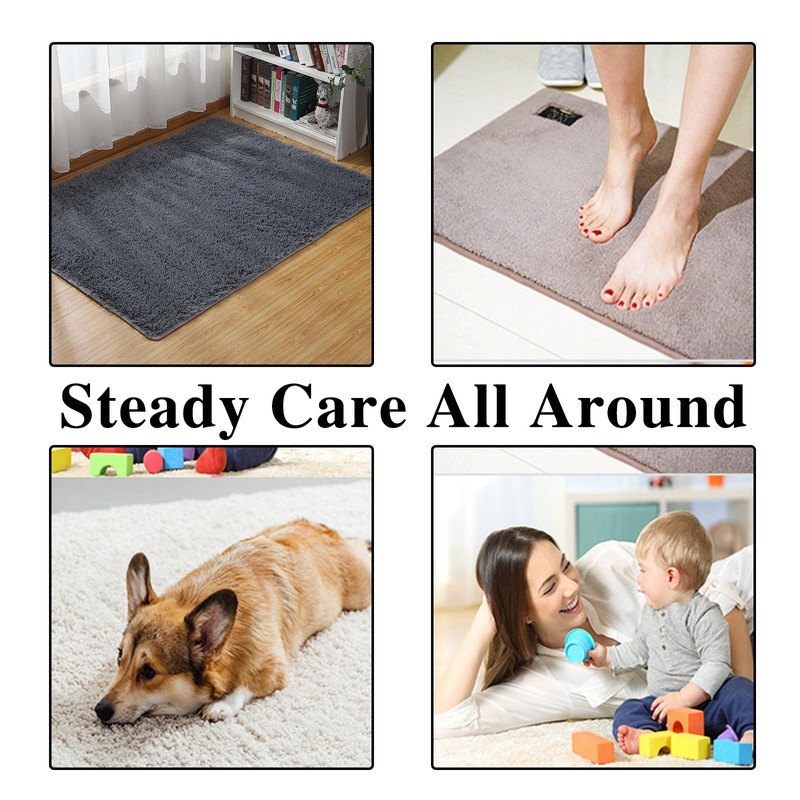 12 Pcs Rug Gripper for Laminate Floor Anti-Slip Rug Sticker