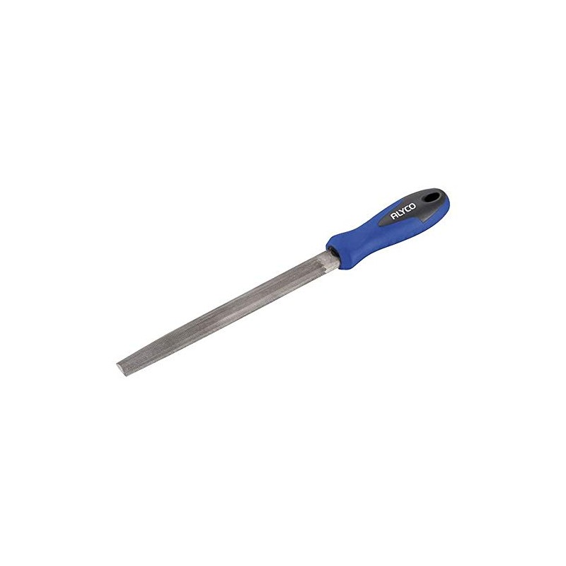 Alyco 197510 Half-Round File - 150 mm - Two-Material Handle