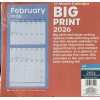 JOT 2026 BIG PRINT 12 Month Hanging Wall Calendar XL