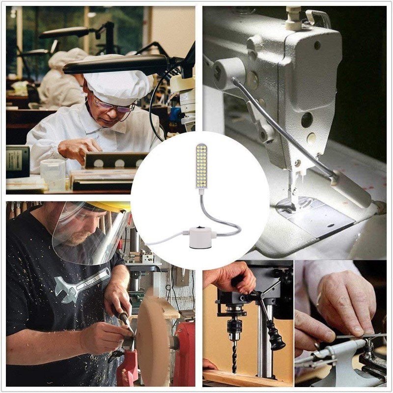Sewing Machine Light (36LEDs) Gooseneck Work Light with Magnetic Mounting