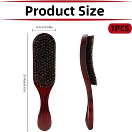 Bristle Hair Brush, Professional Massage Comb, For Beard Styling, Male and Female Hair Brush