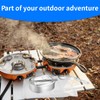 Stainless Steel Camping Mess Kit, 4-Piece Cookware Set with Tins