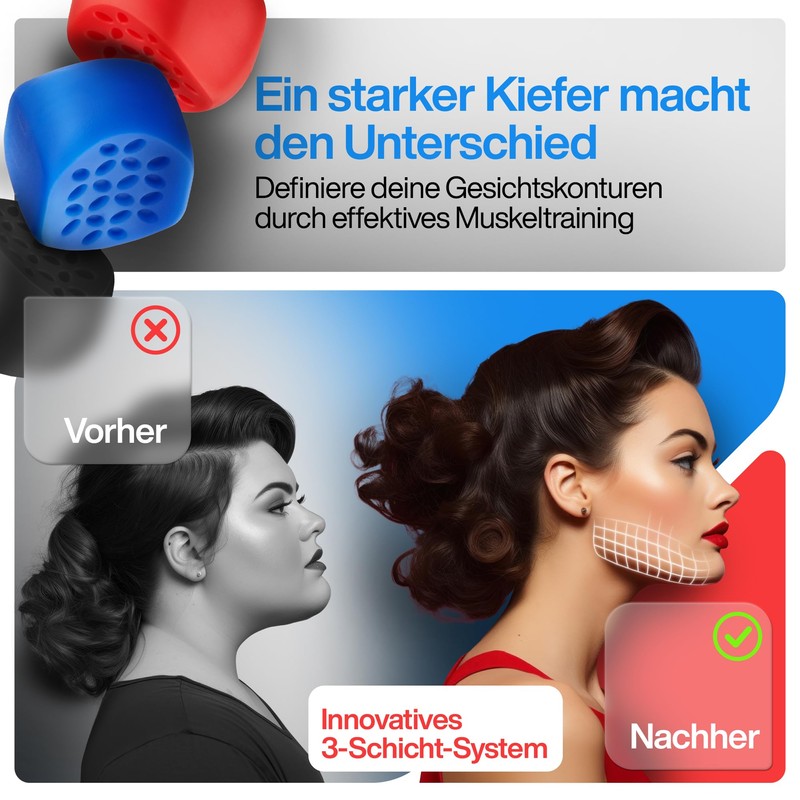 EZOT Jawline Trainer - Jaw Trainer for Men and Women,