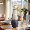Sagebrook Home Elegant Glass Vase with Crackled Ombre Design -